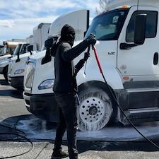 Truck washing