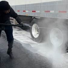 Truck washing